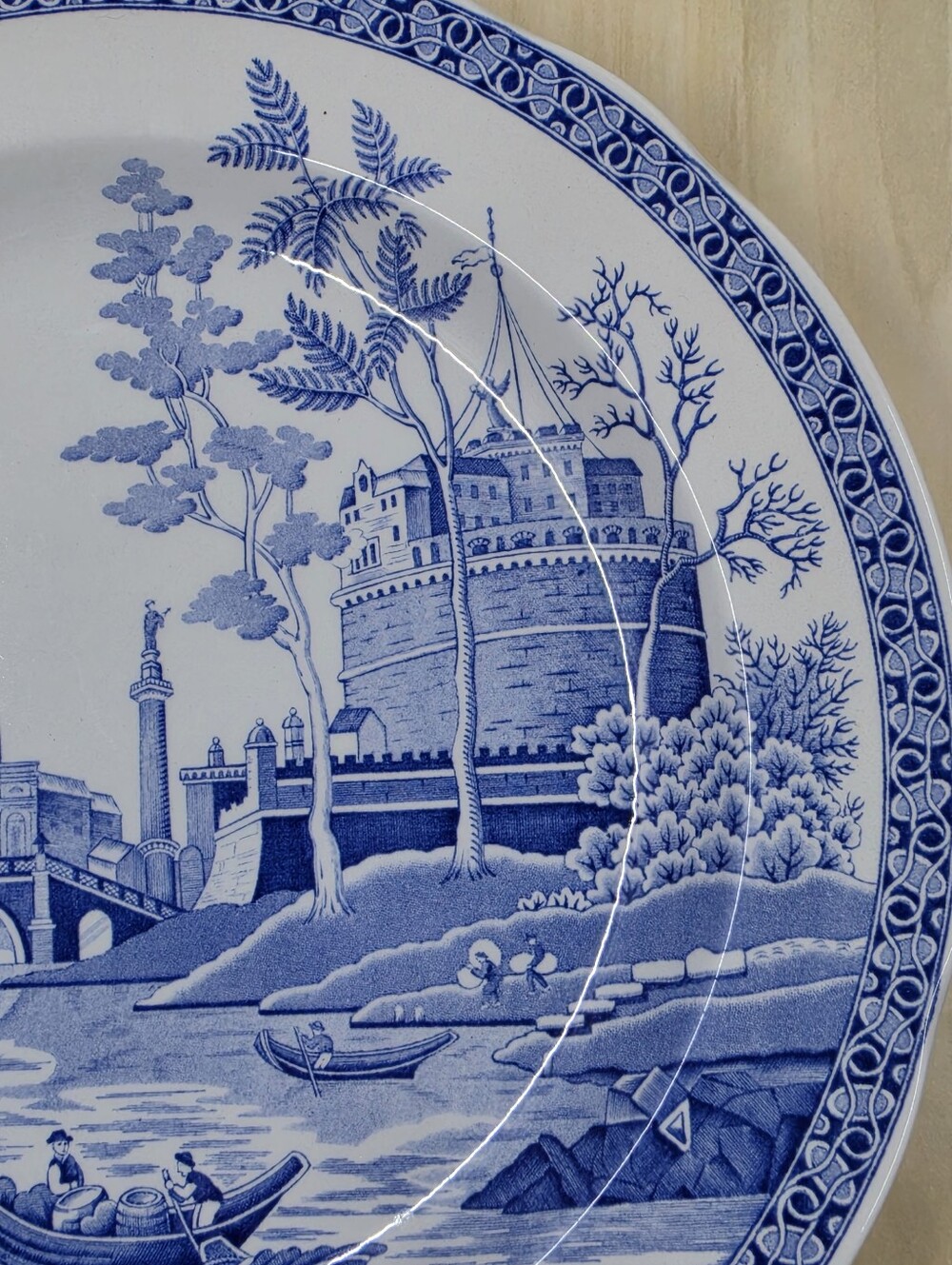 Spode Blue Room Collection Rome Dinner Plate Made In England - Picture 13 of 16
